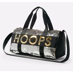 Justice Girls Flip Sequins Sports Basketball Hoops
Duffle Duffel Bag 17"